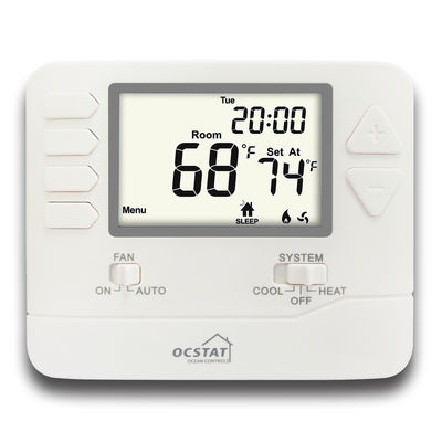 OCSTAT 24V Wired Programmable Thermostat for Heating / Cooling STN705