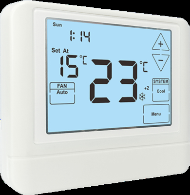 Energy-Saving ABS Room Heating Thermostat with Battery Power and Wireless Design