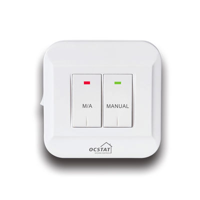 Large LCD Screen White Color Wireless Digital Room Thermostat With NTC Sensor