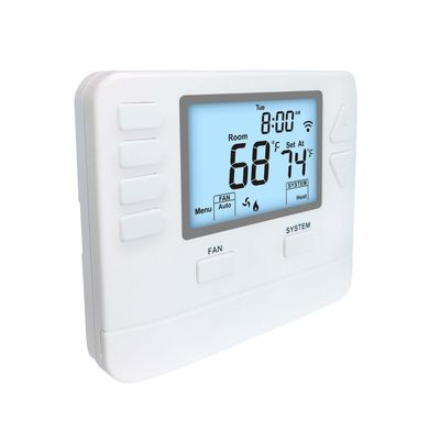 Riseem 2H/2C Stages -Conventional 2H/2C 7 Day Programmable WIFI TUYA thermostat Temperature Controller with O Terminal Designations