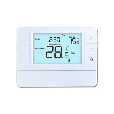 Temperature Control Boiler Temperature Control Heating Programmable Thermostat White Color Unit Providing Heat Control and Enhanced Operational Safety