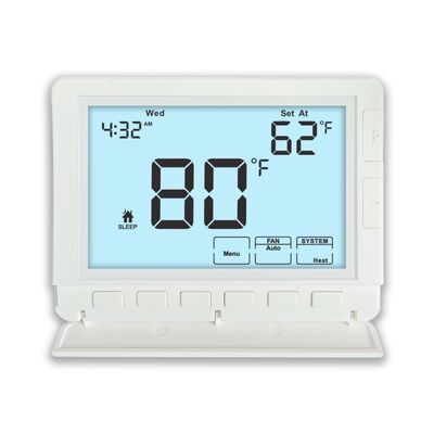 RH Terminal Designations Electronic Room 7 Day Heating Thermostat Powered By 2 AAA Alkaline Batteries Or 18 30 VAC NEC Class II Suitable For HVAC Systems