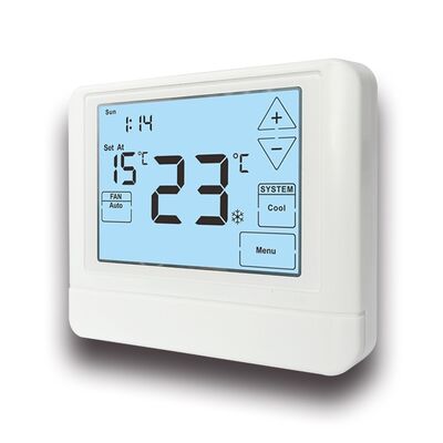 Digital HVAC Programmable Thermostat Electronic Room 24V LCD Battery Thermostat Offering Backlight Color White Blue Green and Temperature Control Ranges 44°F to 90°F 7°C to 32°C for Climate Solutions