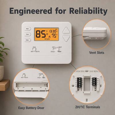 Riseem STN625 Industrial Heat Pump Programmable 5/1/1 Industrial Cooling Thermostat