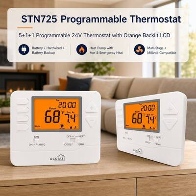 Suuwer Keep Your Home Comfortable and Save Energy with a 7 Day Programmable Thermostat Digital Display