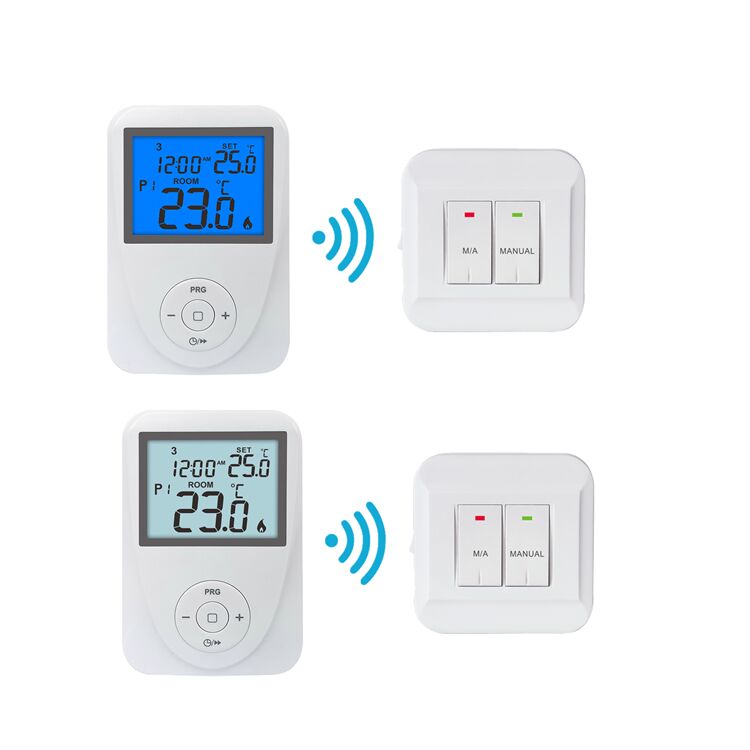 Temperature Ranges 0°C to 40°C in 0.1°C Increments WIFI Smart RF Programamble Thermostat Featuring 2x AAA 1.5V Lithium Battery Ideal for Energy HVAC Systems
