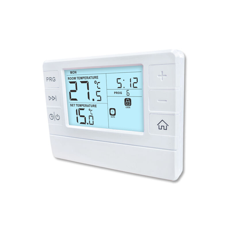 7 Day Programming Boiler Room Thermostat Offering Display Temperature Range 0 To 40°C and Adjustable Temperature Range 5 To 35°C for Heating Management