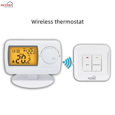 Riseem NTC ترموستات دیجیتال برای گرمای الکتریکی برای دیگ گاز 868MHZ فرکانس