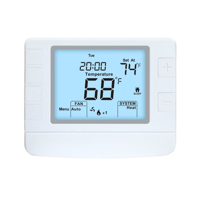 ريزم 24 ولت تهویه مطبوع پمپ گرما خانه ترموستات غیر قابل برنامه ریزی برای سیستم HVAC