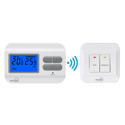 Riseem آبگرمکن ال سی دی برق گرمایش کف ترموستات 230V مواد ضد آتش