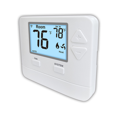 گرمایش HVAC WIFI LCD ABS ترموستات خانگی دیجیتال غیرقابل برنامه ریزی 24 ولت