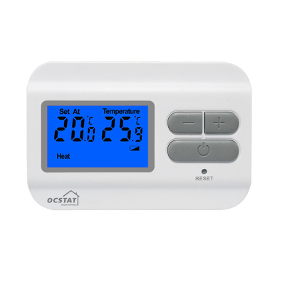 Riseem Digital Household DC 230V ABS صفحه نمایش الکترونیکی LCD اتاق کنترل گرمایش ترموستات غیر قابل برنامه ریزی