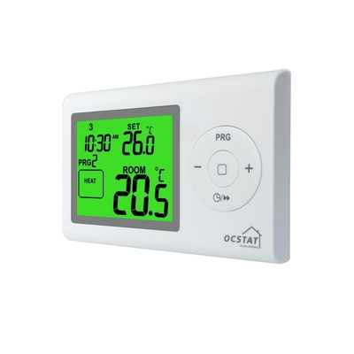ريزم ABS با سيم اتاق خانه بخار قابل برنامه ريزي ترموستات 50 هرتز کنترل درجه حرارت HVAC