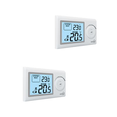 Riseem 230V اتاق سیم کشی HVAC ترموستات غیر قابل برنامه ریزی خانه با سطح حفاظت IP20