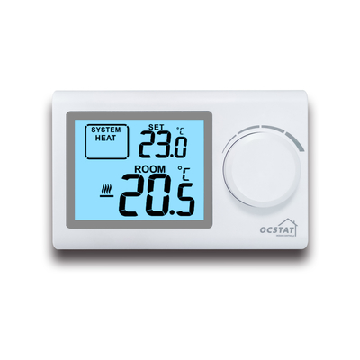 ترموستات دیجیتال اتاق بخاری LCD با نور پس زمینه غیر قابل برنامه ریزی، کنترل های گرمایش دیگ بخار