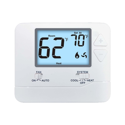 نمایشگر LCD دیجیتال 24 ولت STN701 ترموستات غیر قابل برنامه ریزی برای تهویه مطبوع
