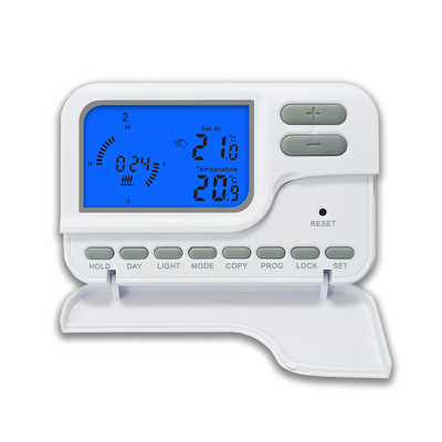 کنترل‌کننده دمای سیمی با نمایشگر دیجیتال LCD برای مدیریت دمای سیستم HVAC