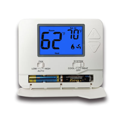 STN731 صفحه نمایش LCD ترموستات خانگی گرمایشی غیر قابل برنامه ریزی با باتری، قطعات لوازم خانگی