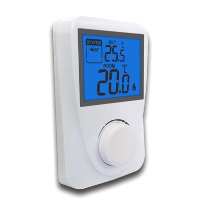NTC Sensor Type Hot Air Boiler Thermostat Featuring Display Temperature Range 3°C to 37°C in 0.1°C Increments for Accurate Temperature Regulation. نوع سنسور NTC نوع دماگرمکن هوا گرم که دارای طیف دمایی نمایش 3°C تا 37°C در افزایش 0.1°C برای تنظیم دقیق دمای است