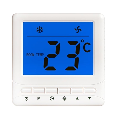 White 3 Speed ​​6A Digital FCU دما دقیق دما 1 درجه سانتیگراد عملکرد آسان