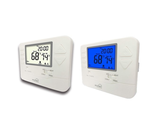 پمپ حرارتی چند مرحله ای نمایشگر LCD ترموستات 24 ولت HVAC