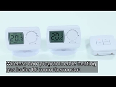 E3RF سفید ABS 220V کنترل کننده دمای دیگ گاز دیجیتال ترموستات اتاقی RF