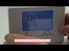3001 ABS LCD Air Conditioner ترموستات برای اتاق HVAC 24V 60Hz